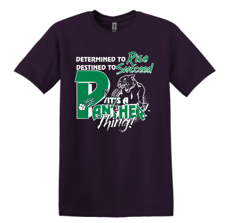 Determined Panthers Ultra Cotton Short Sleeve T-shirt
