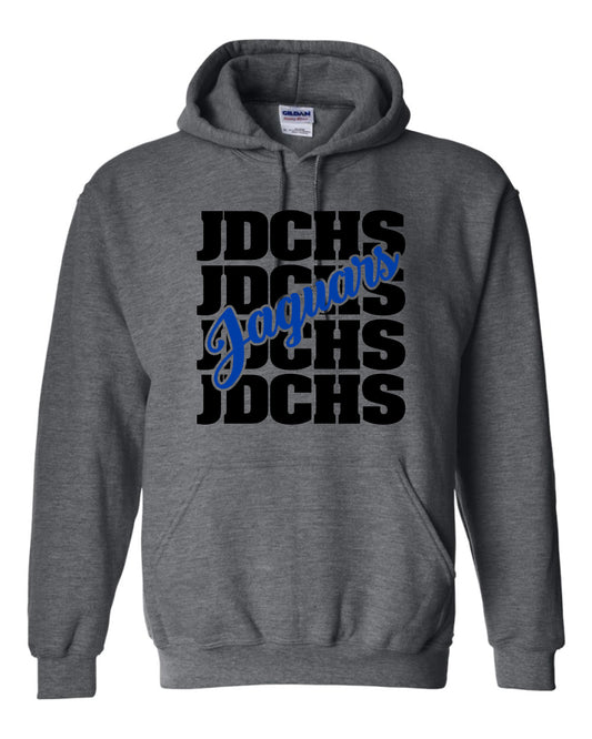 JDCHS Repeat Hooded Sweatshirt Gray